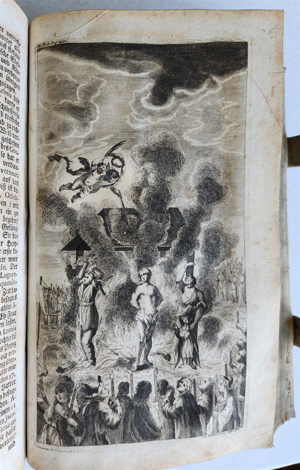 1738 JAPANESE HISTORY antique ILLUSTRATED PIGSKIN FOLIO Jesuit mission in Japan