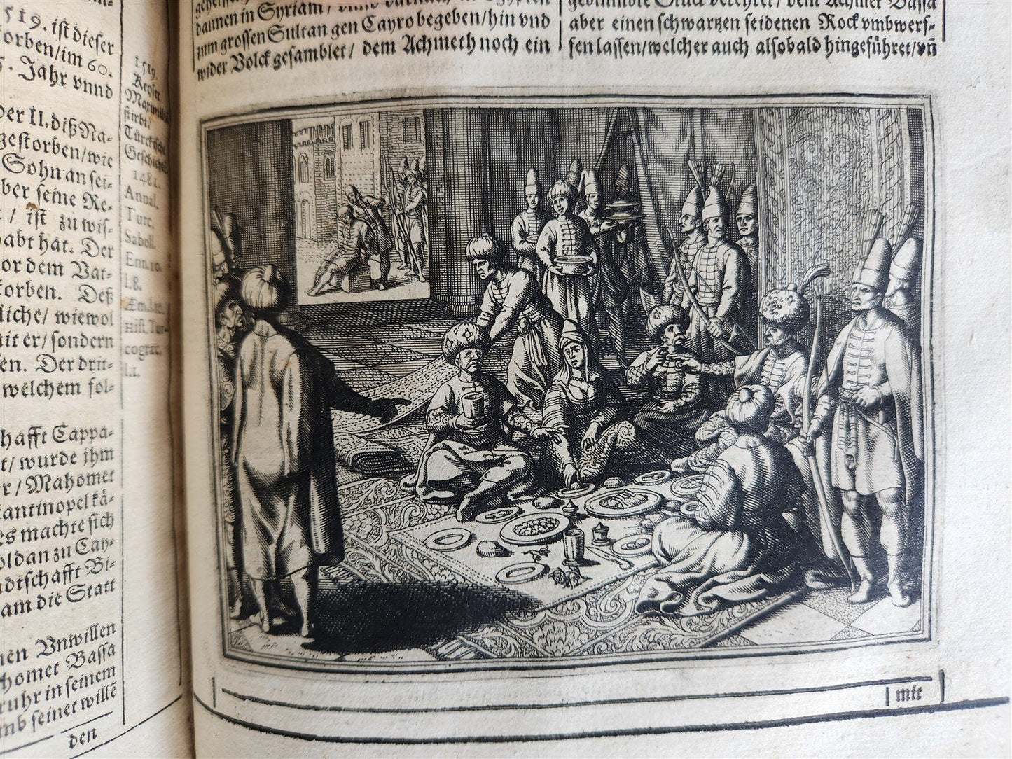 1657 HISTORICAL WORLD'S CHRONICLE antique ILLUSTRATED PIGSKIN FOLIO