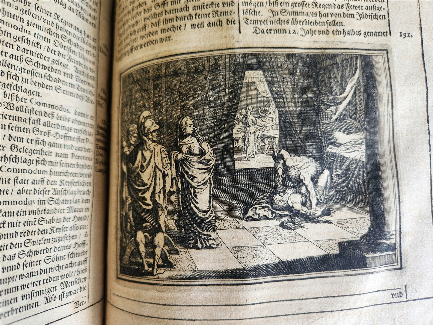 1657 HISTORICAL WORLD'S CHRONICLE antique ILLUSTRATED PIGSKIN FOLIO