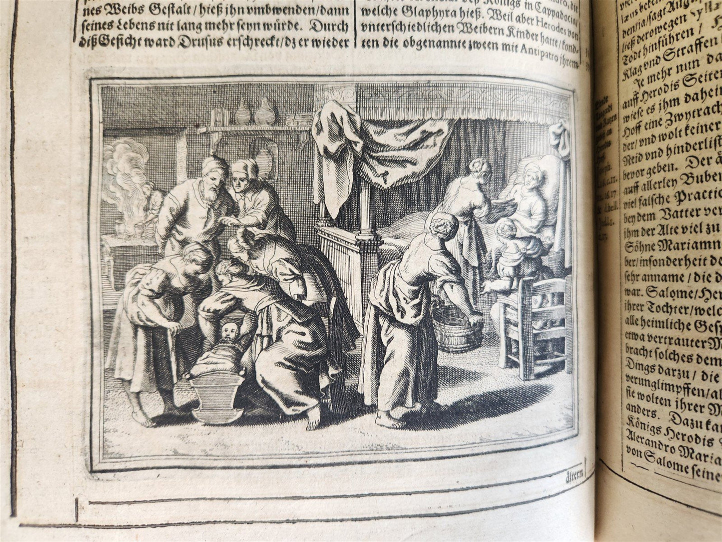 1657 HISTORICAL WORLD'S CHRONICLE antique ILLUSTRATED PIGSKIN FOLIO