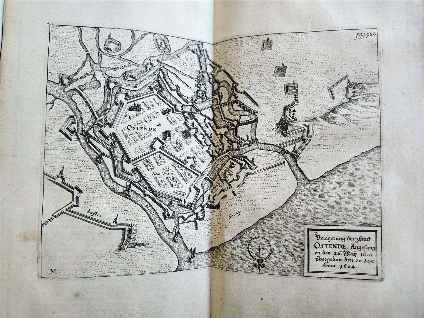 1657 HISTORICAL WORLD'S CHRONICLE antique ILLUSTRATED PIGSKIN FOLIO