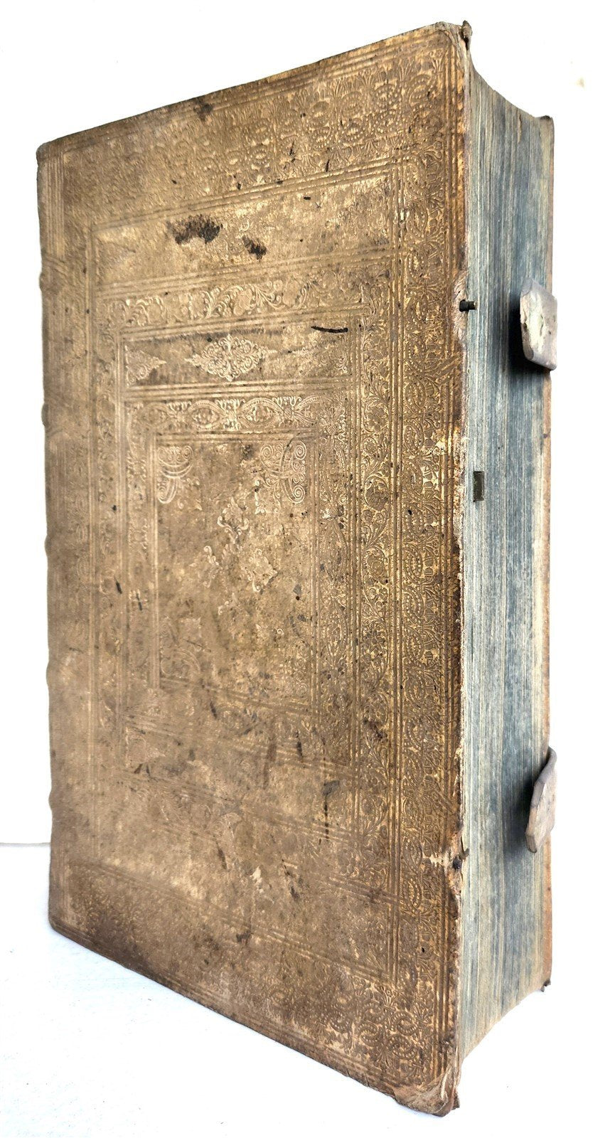 1713 CONCIONATORIS by Sebastiano Textor antique PIGSKIN BOUND FOLIO