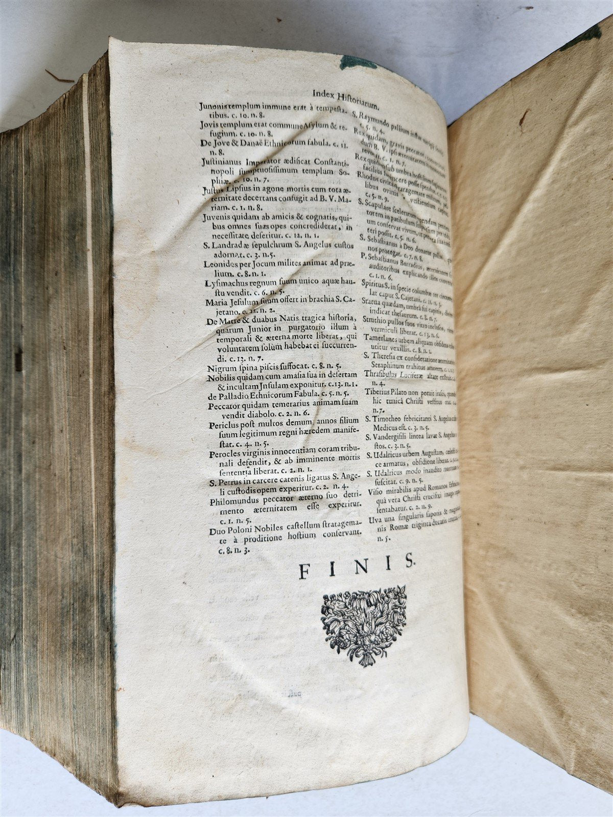 1713 CONCIONATORIS by Sebastiano Textor antique PIGSKIN BOUND FOLIO
