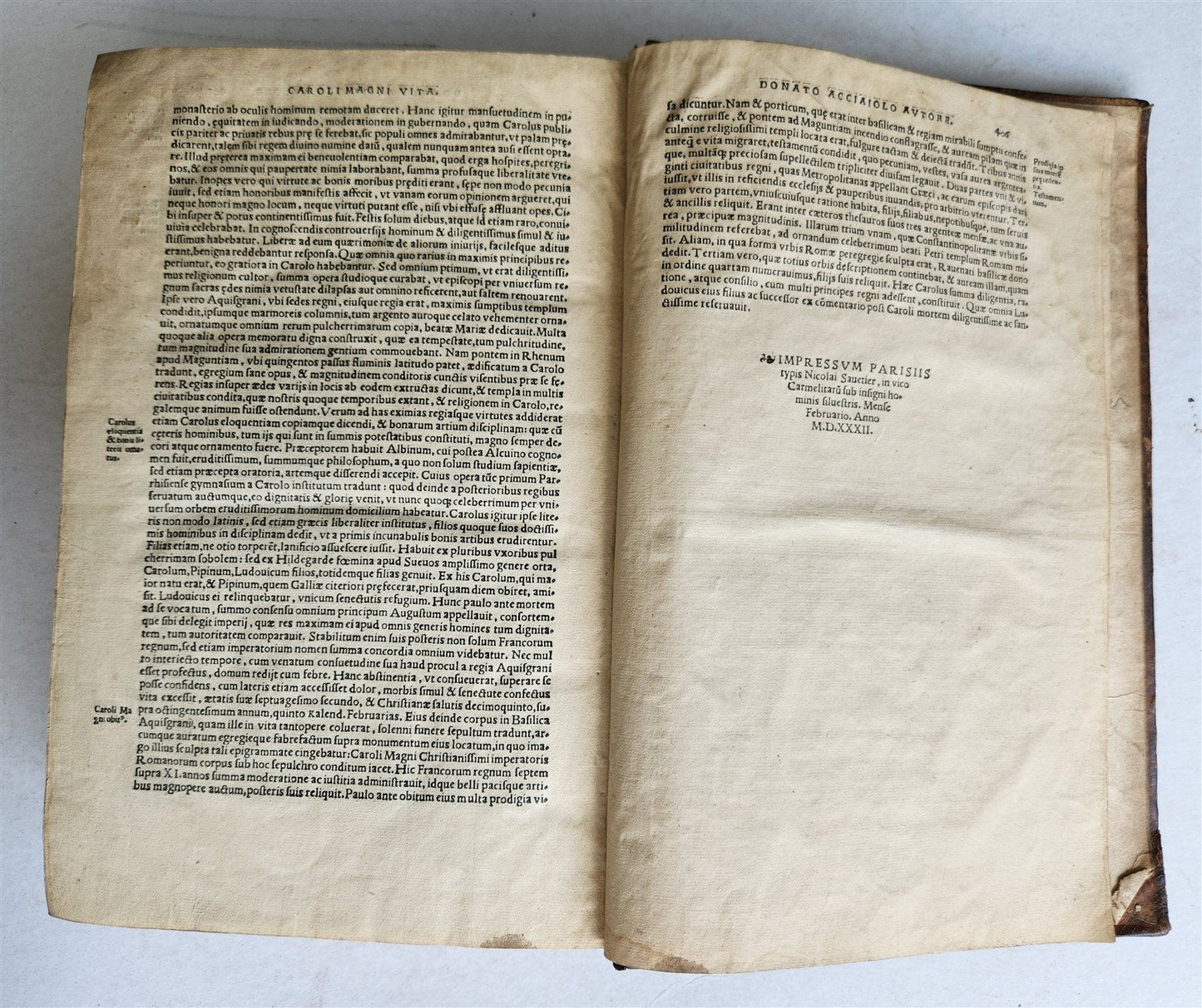 1532 PLUTARCH Vitae graecorum romanorum quae illustrium antique ARMORIAL FOLIO