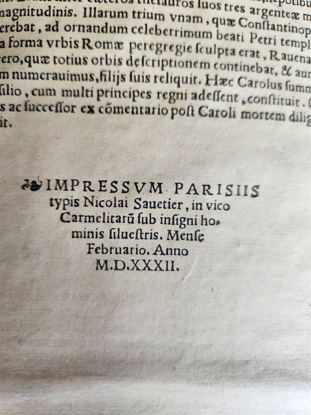 1532 PLUTARCH Vitae graecorum romanorum quae illustrium antique ARMORIAL FOLIO