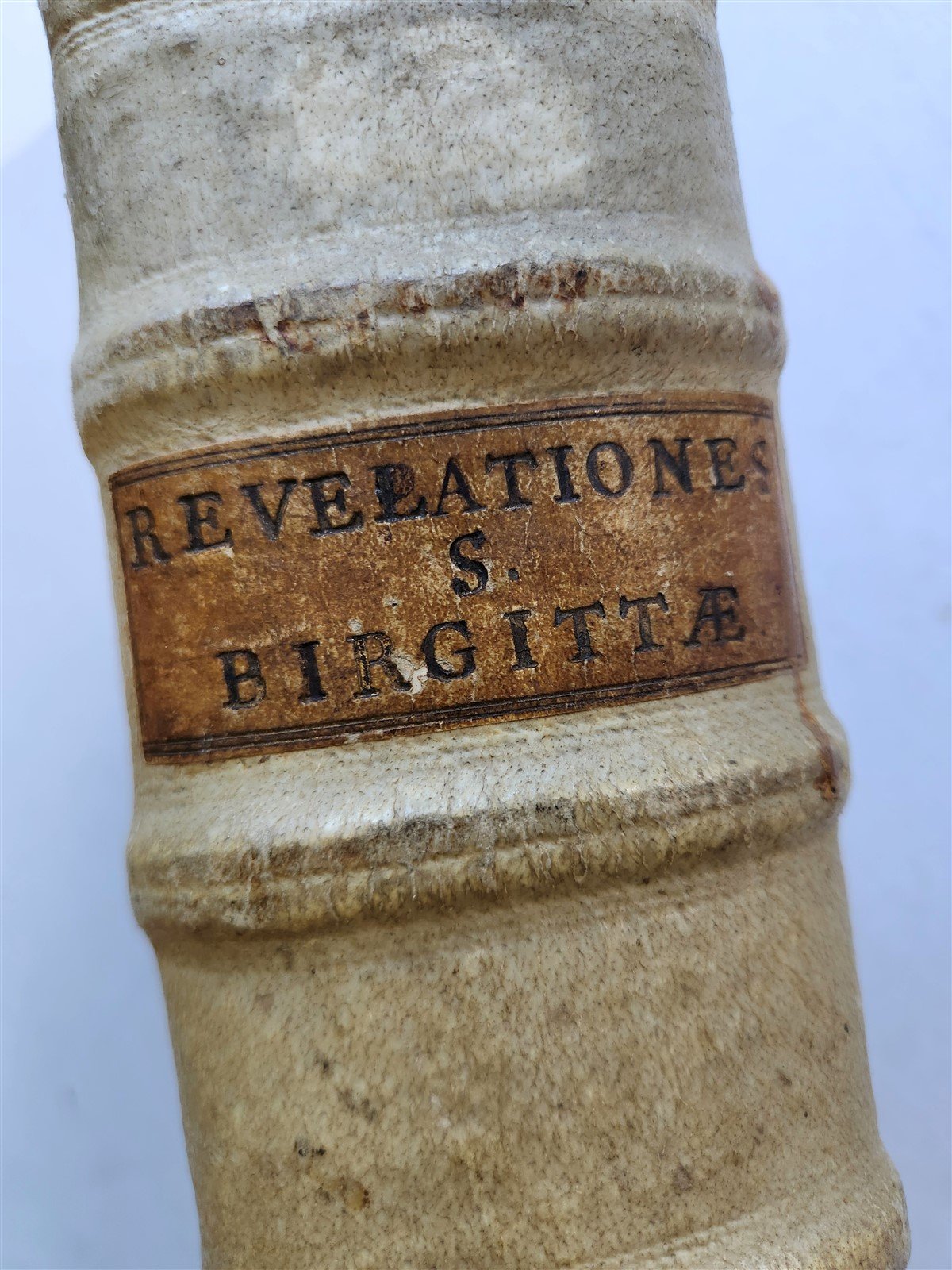 1680 CELESTIAL REVELATIONS of BRIDGET of SWEDEN antique PIGSKIN BOUND FOLIO