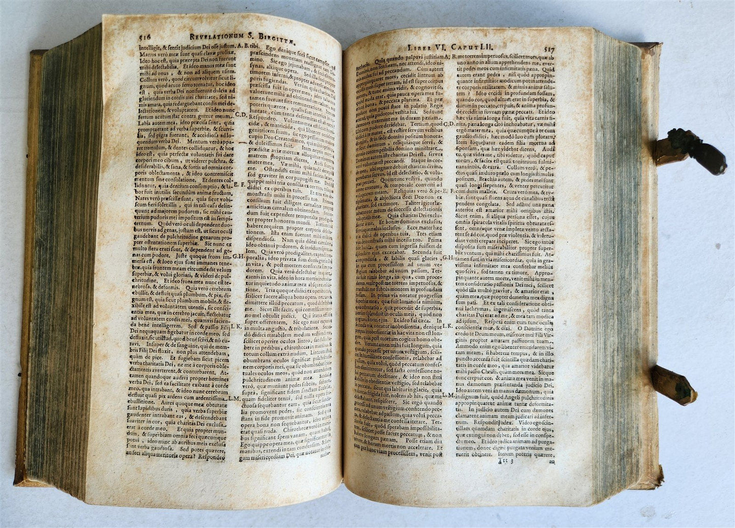 1680 CELESTIAL REVELATIONS of BRIDGET of SWEDEN antique PIGSKIN BOUND FOLIO