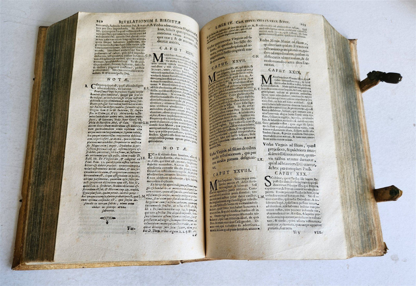 1680 CELESTIAL REVELATIONS of BRIDGET of SWEDEN antique PIGSKIN BOUND FOLIO