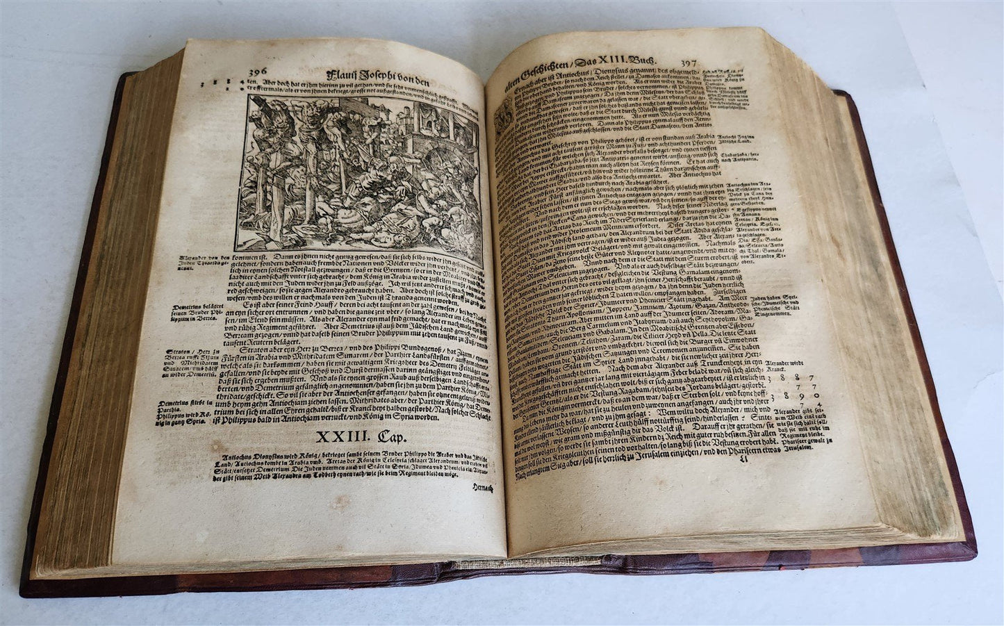 1595 FLAVIUS JOSEPHUS ILLUSTRATED by TOBIAS STIMMER antique FOLIO JUDAICA