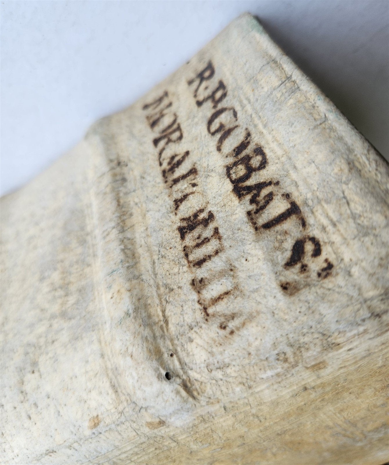 1700 THEOLOGY by GEORII GOBAT antique BLIND-STAMPED PIGSKIN BOUND FOLIO w/CLASPS