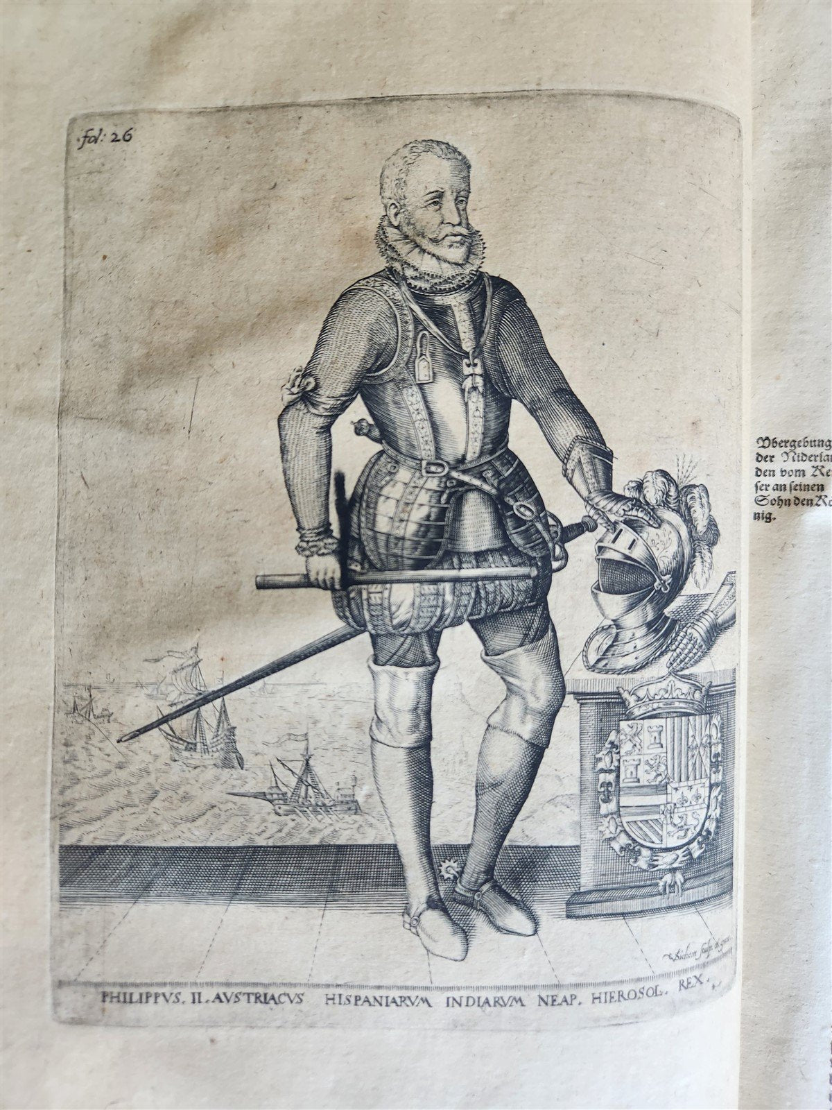 1614 ILLUSTRATED GERMAN HISTORY Lower Saxony War description antique VELLUM