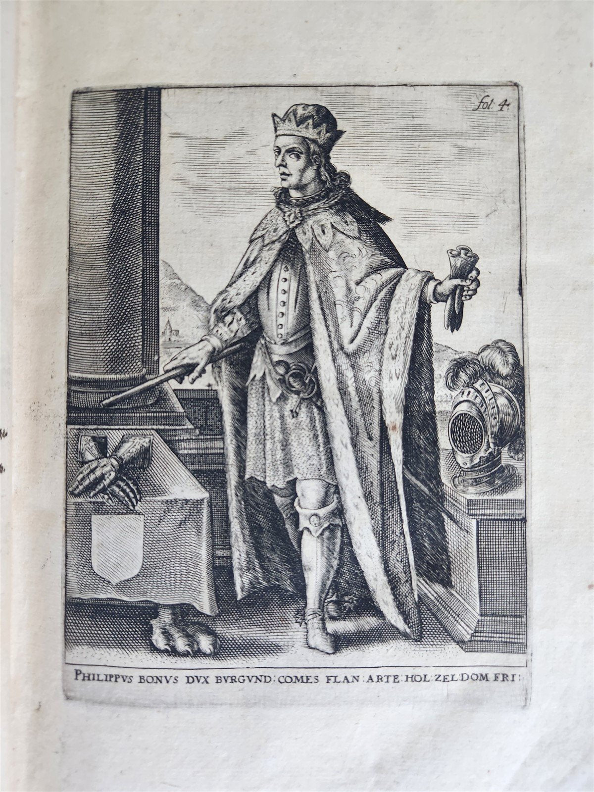 1614 ILLUSTRATED GERMAN HISTORY Lower Saxony War description antique VELLUM