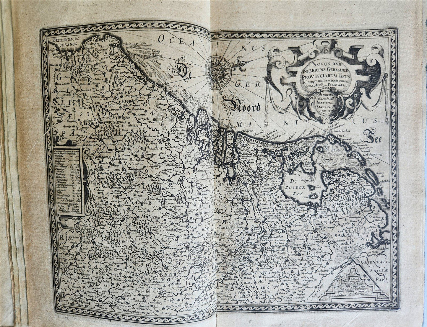 1614 ILLUSTRATED GERMAN HISTORY Lower Saxony War description antique VELLUM