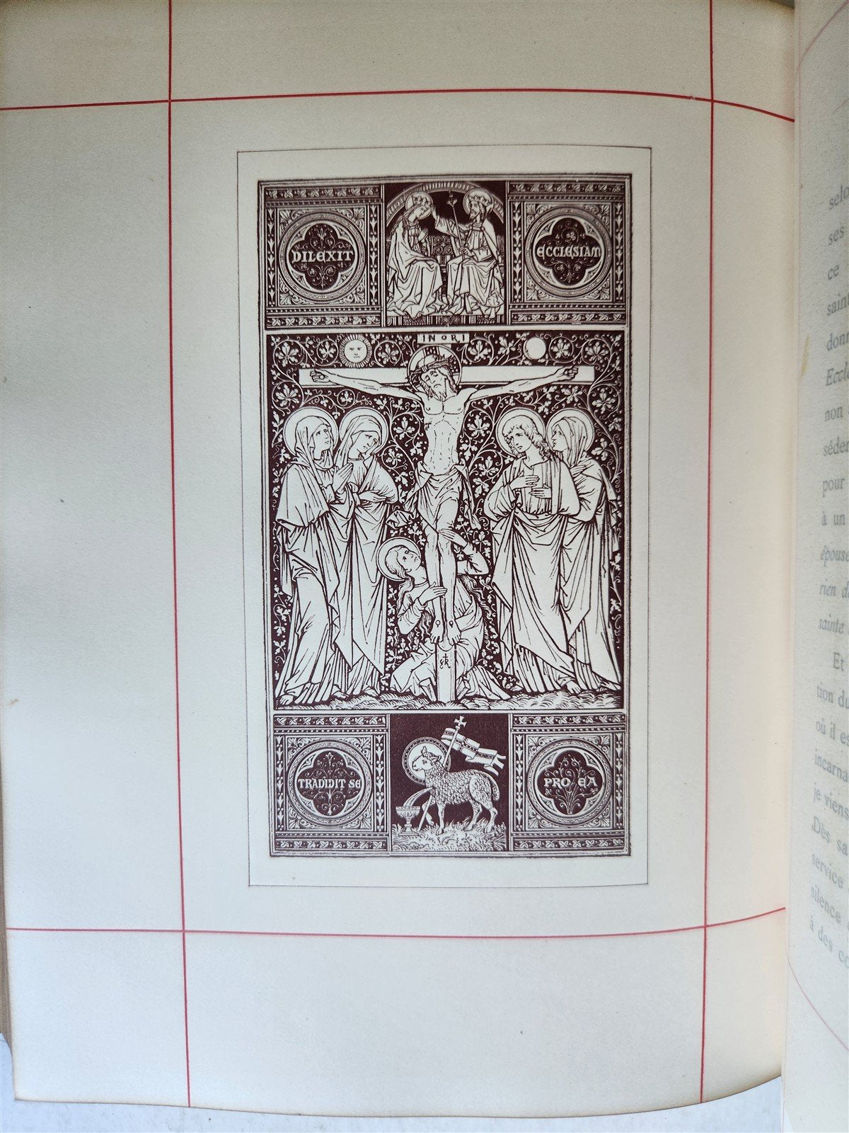 1887 LE MARIAGE by Monsabre ILLUSTRATED antique DARK BROWN MOROCCO BINDING