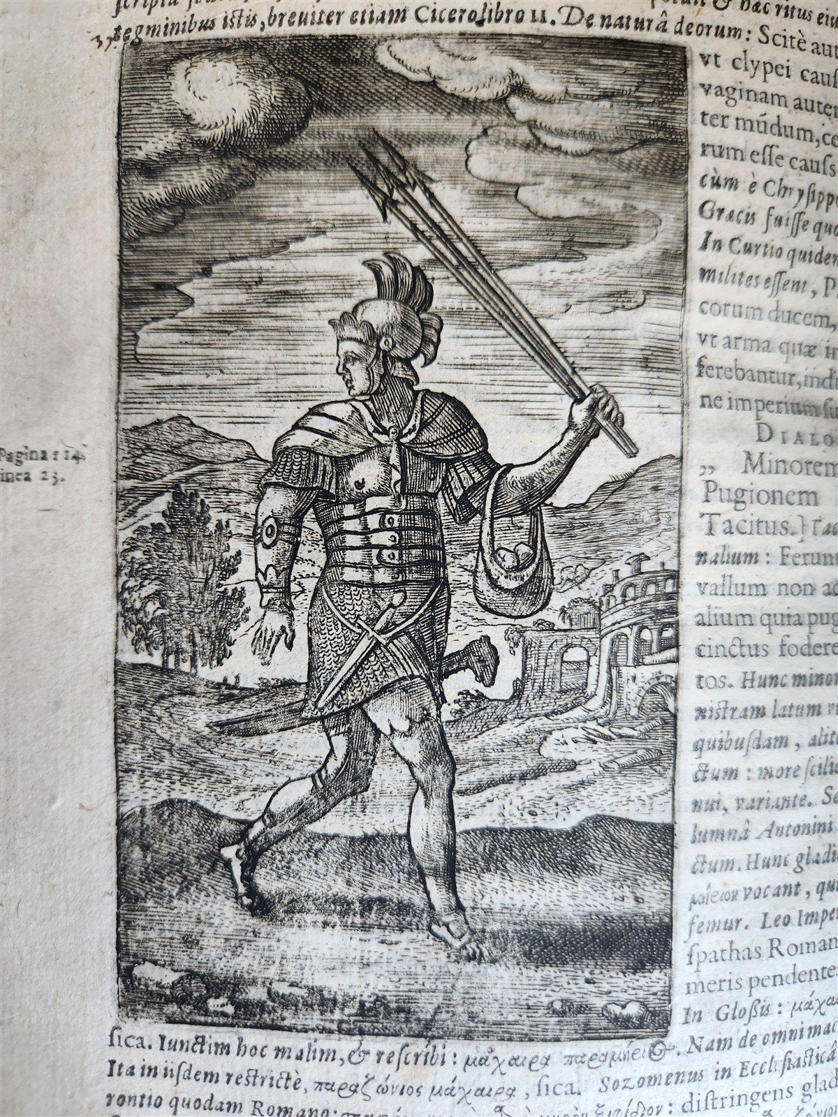 1598 DE MILITIA ROMANA by LIPSIUS antique ILLUSTRATED WARFARE Plantiniana vellum