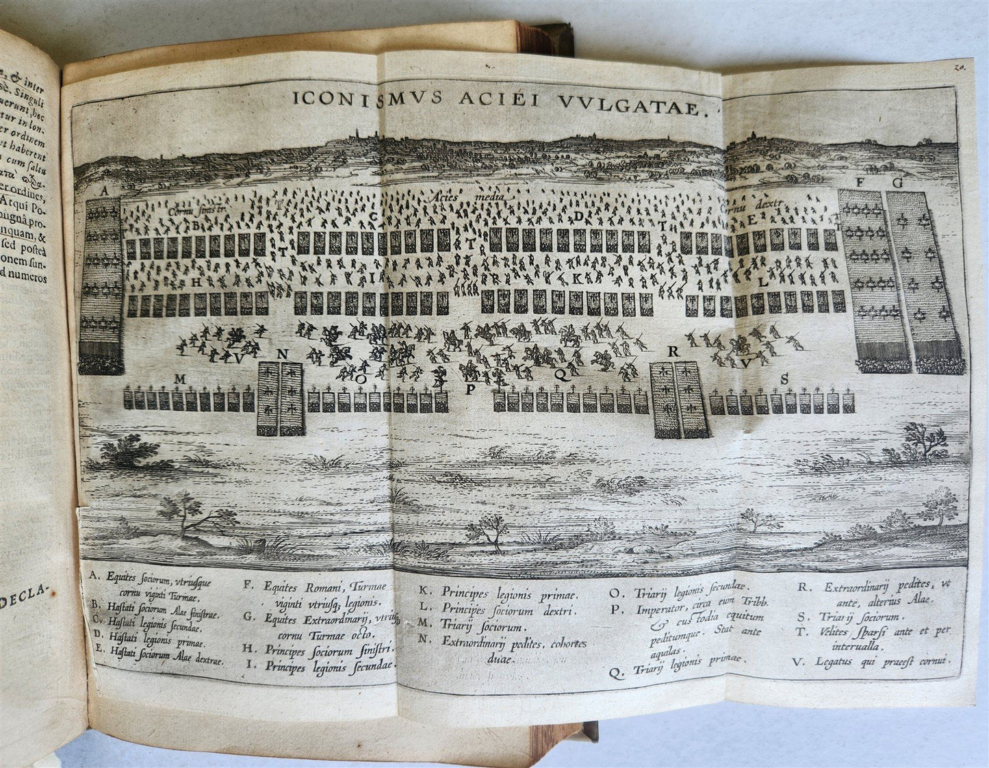 1598 DE MILITIA ROMANA by LIPSIUS antique ILLUSTRATED WARFARE Plantiniana vellum