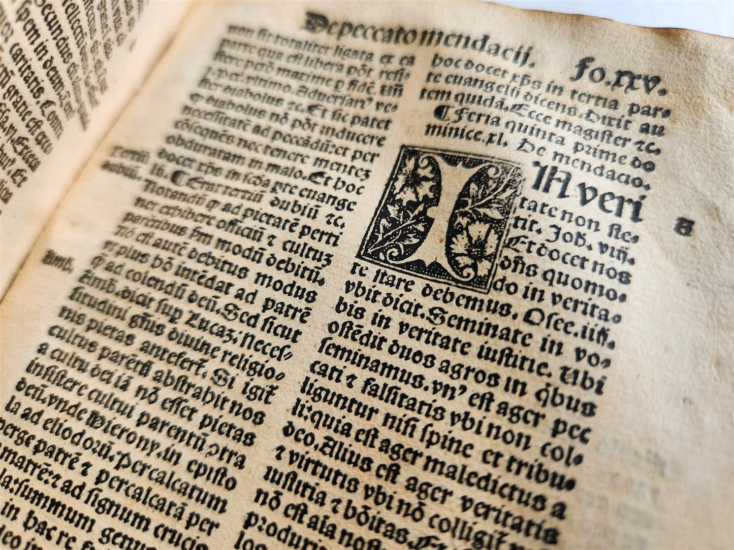 1518 SERMONS POST-INCUNABULA antique early 16th CENTURY original binding RARE