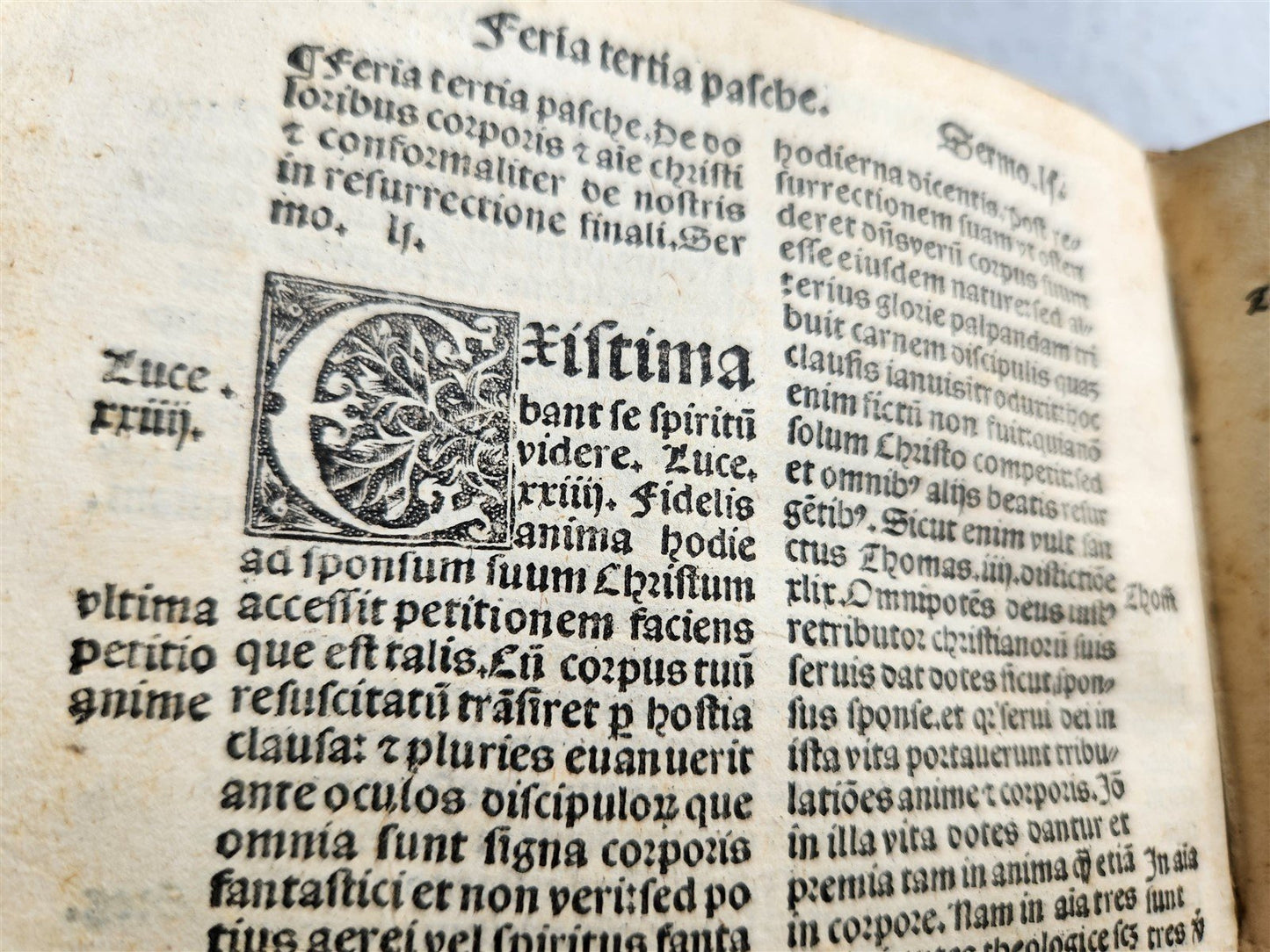 1518 SERMONS POST-INCUNABULA antique early 16th CENTURY original binding RARE