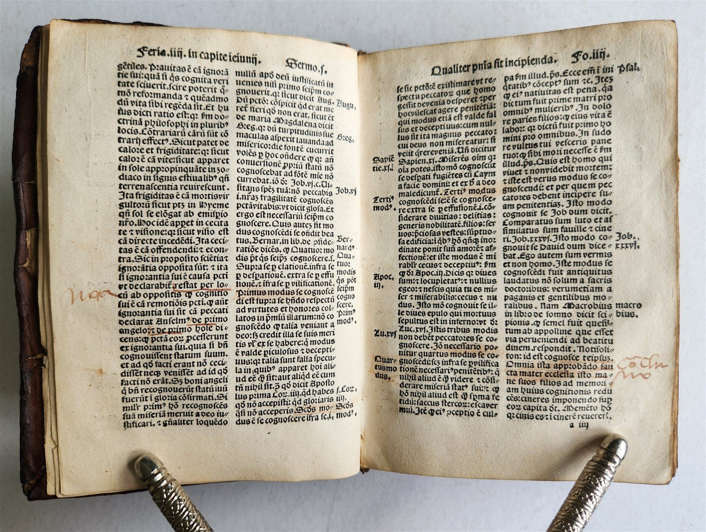1518 SERMONS POST-INCUNABULA antique early 16th CENTURY original binding RARE