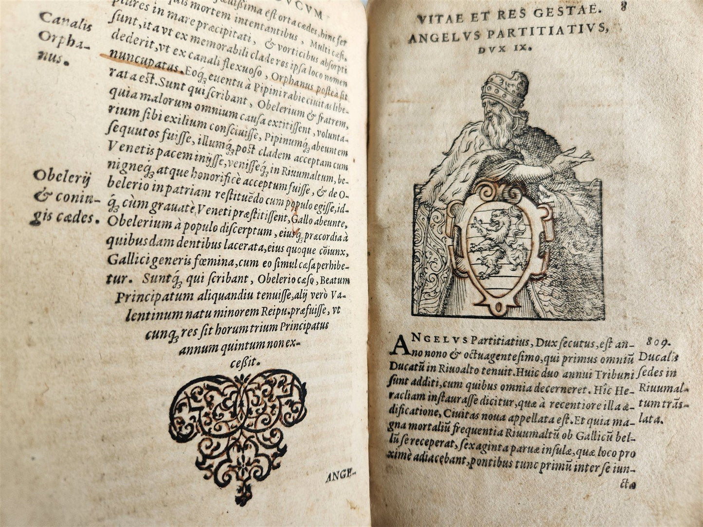 1574 HISTORY of VENICE antique AMMAN ILLUSTRATED 103 VENETIAN DOGES ENGRAVINGS