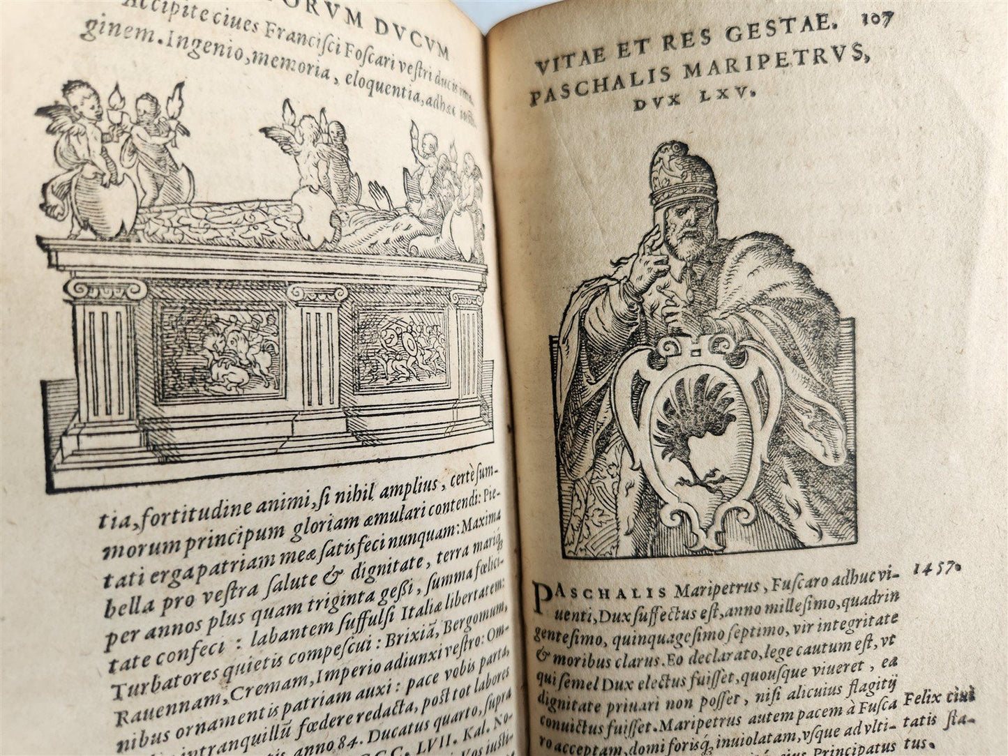 1574 HISTORY of VENICE antique AMMAN ILLUSTRATED 103 VENETIAN DOGES ENGRAVINGS