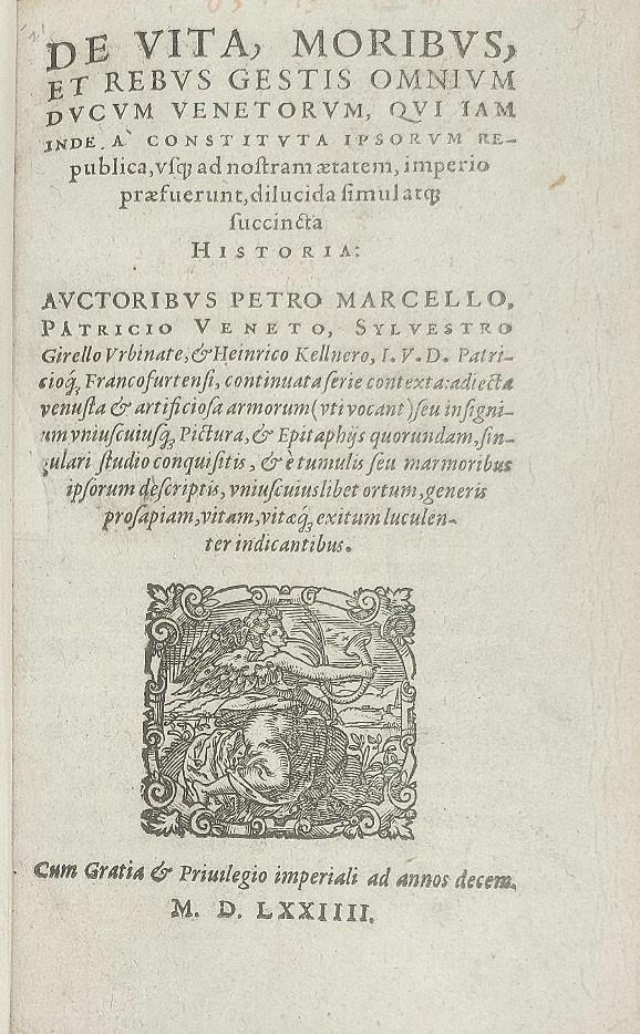 1574 HISTORY of VENICE antique AMMAN ILLUSTRATED 103 VENETIAN DOGES ENGRAVINGS
