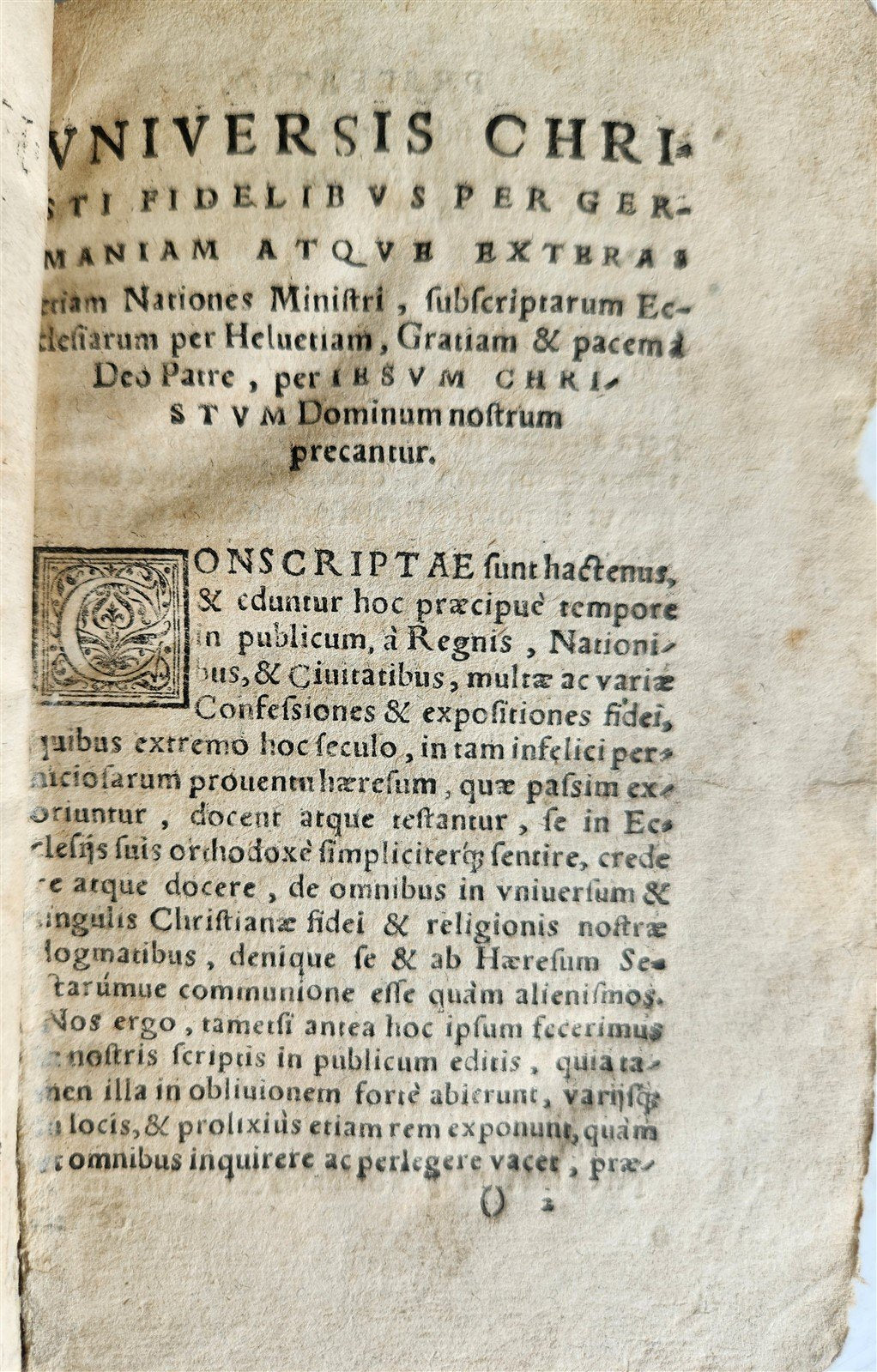 1608 Confessio & expositio simplex orthodoxae fidei ZURICH antique