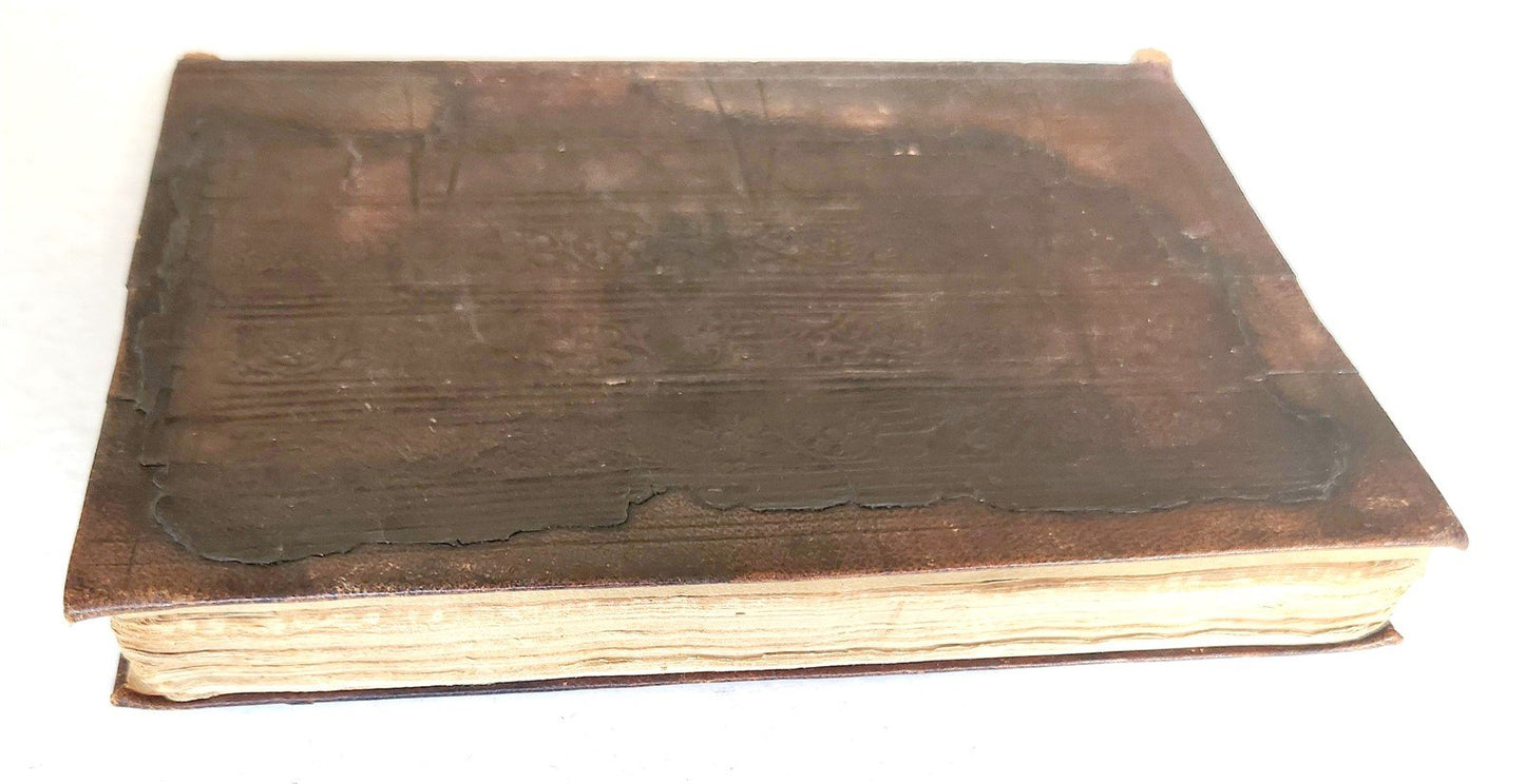 1526 POST-INCUNABULA CICERO COMMENTRAIES by A. DATUS antique ORIGINAL BINDING