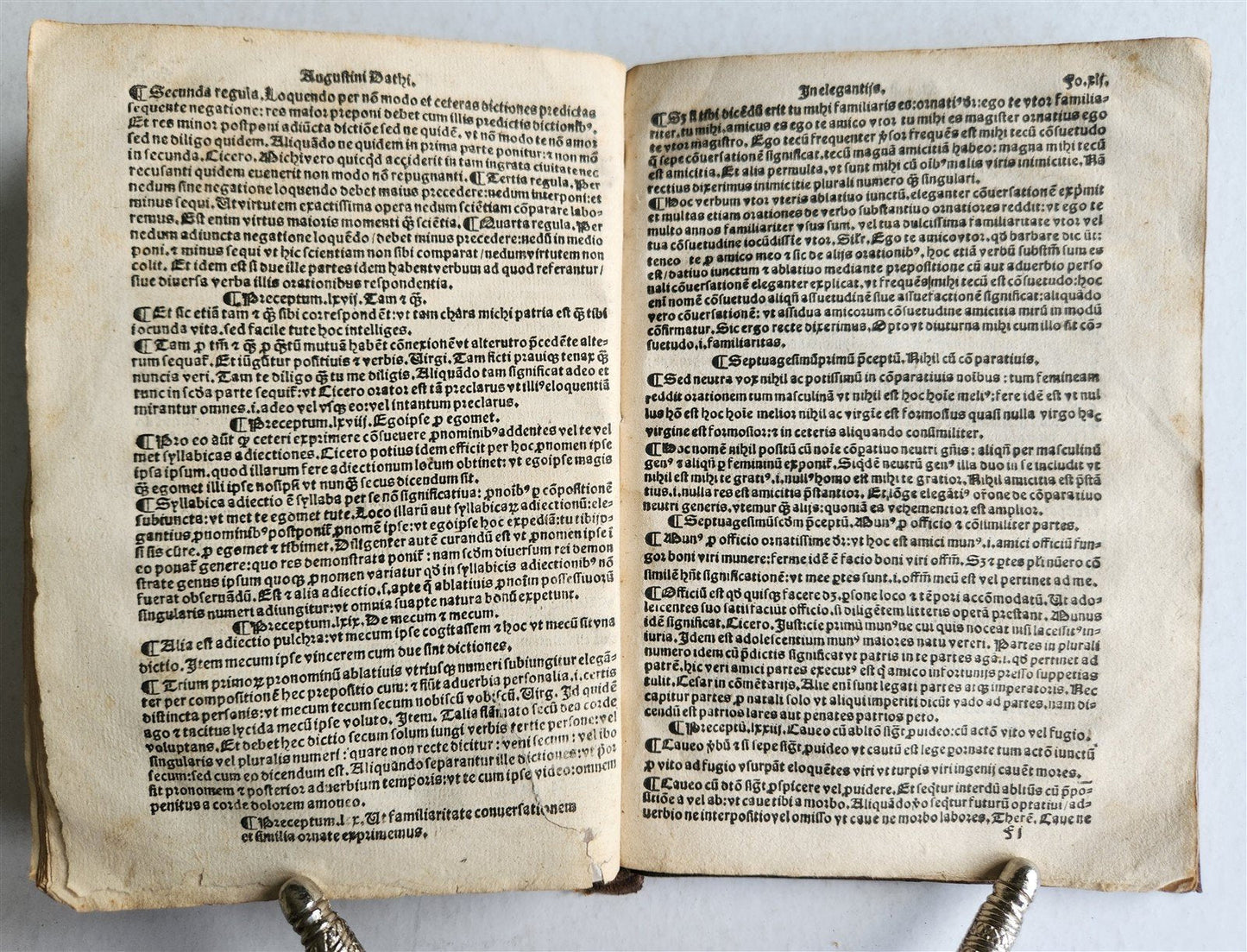 1526 POST-INCUNABULA CICERO COMMENTRAIES by A. DATUS antique ORIGINAL BINDING
