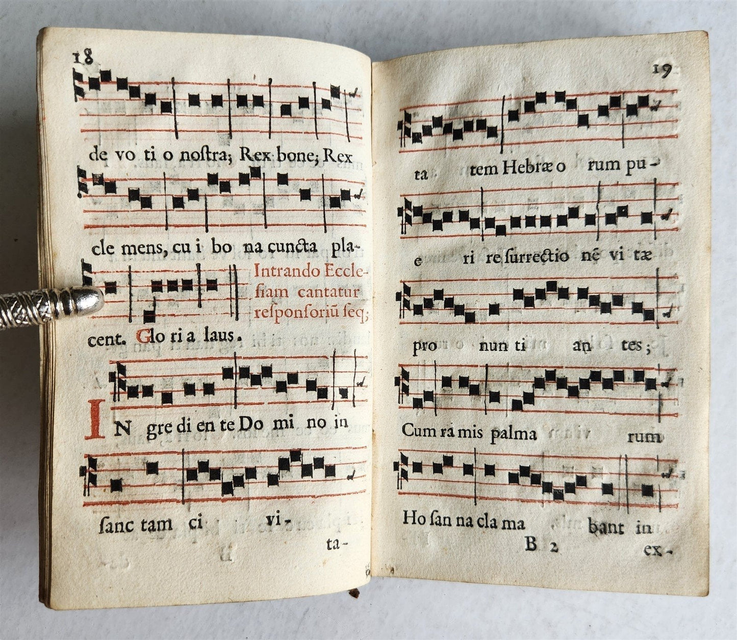 1707 MISSAL antique ILLUSTRATED w/ 20 FOLDING PLATES in GERMAN
