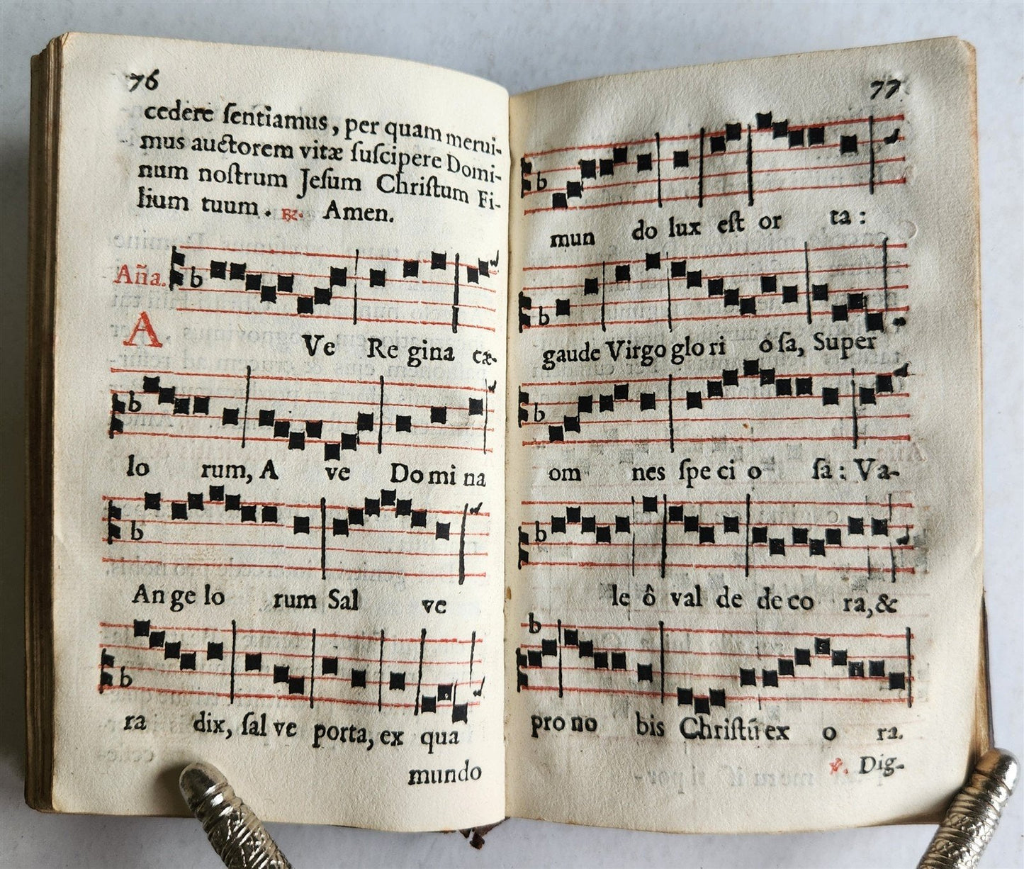 1707 MISSAL antique ILLUSTRATED w/ 20 FOLDING PLATES in GERMAN