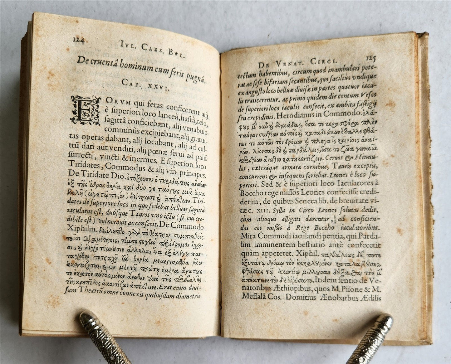 1598 TREATISE on HUNTING in CIRCUS & AMPHITHEATERS in ANTIQUITY antique VELLUM
