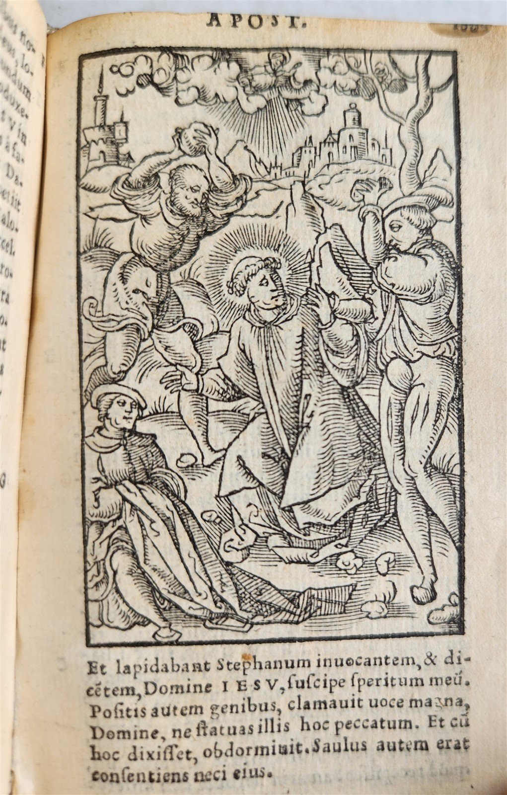 1539 BIBLE in LATIN FULLY ILLUSTRATED antique VELLUM rare 16th CENTURY