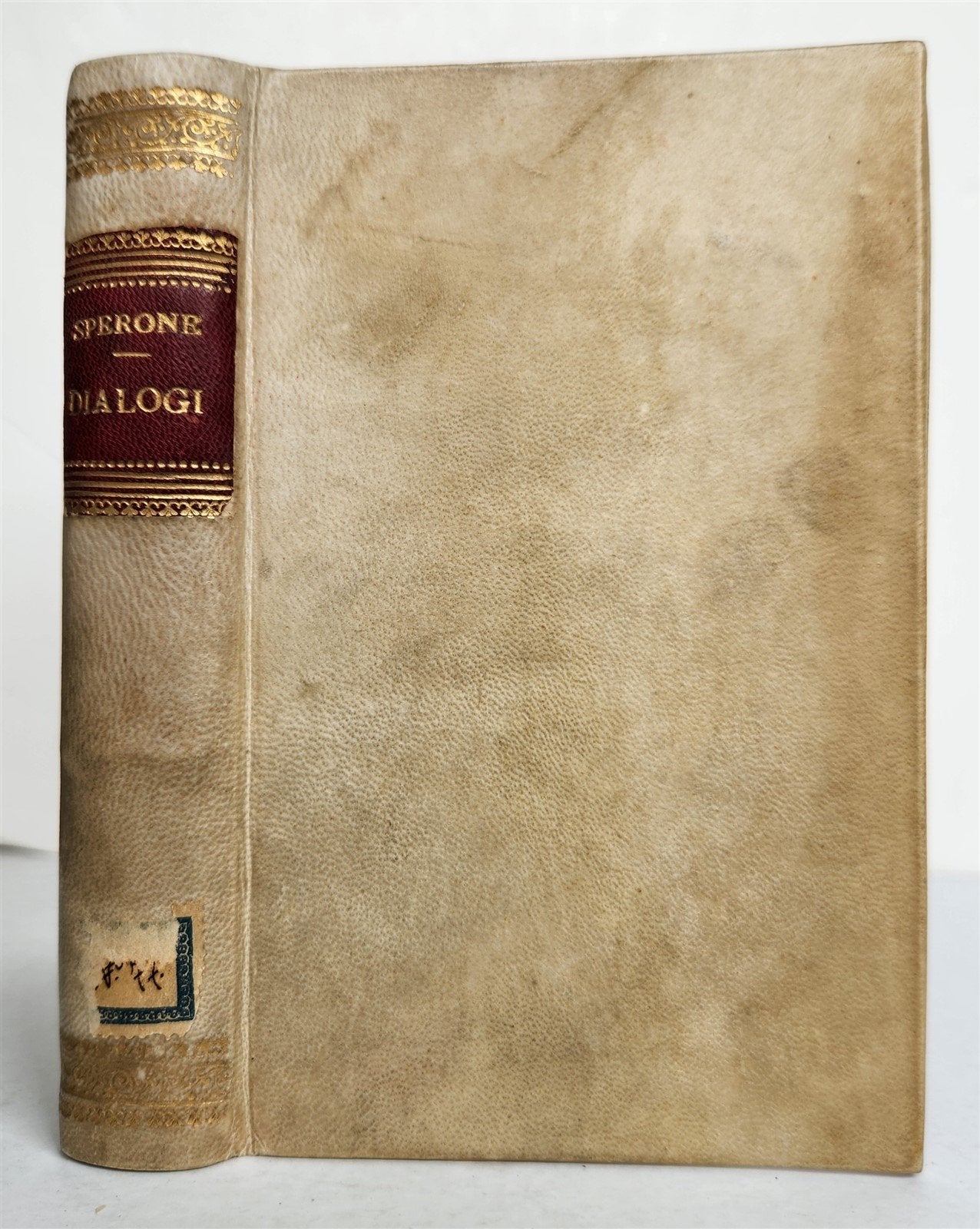 1542 ALDINE PRESS I DIALOGI di MESSER SPERON SPERONI antique VELLUM BOUND ALDUS