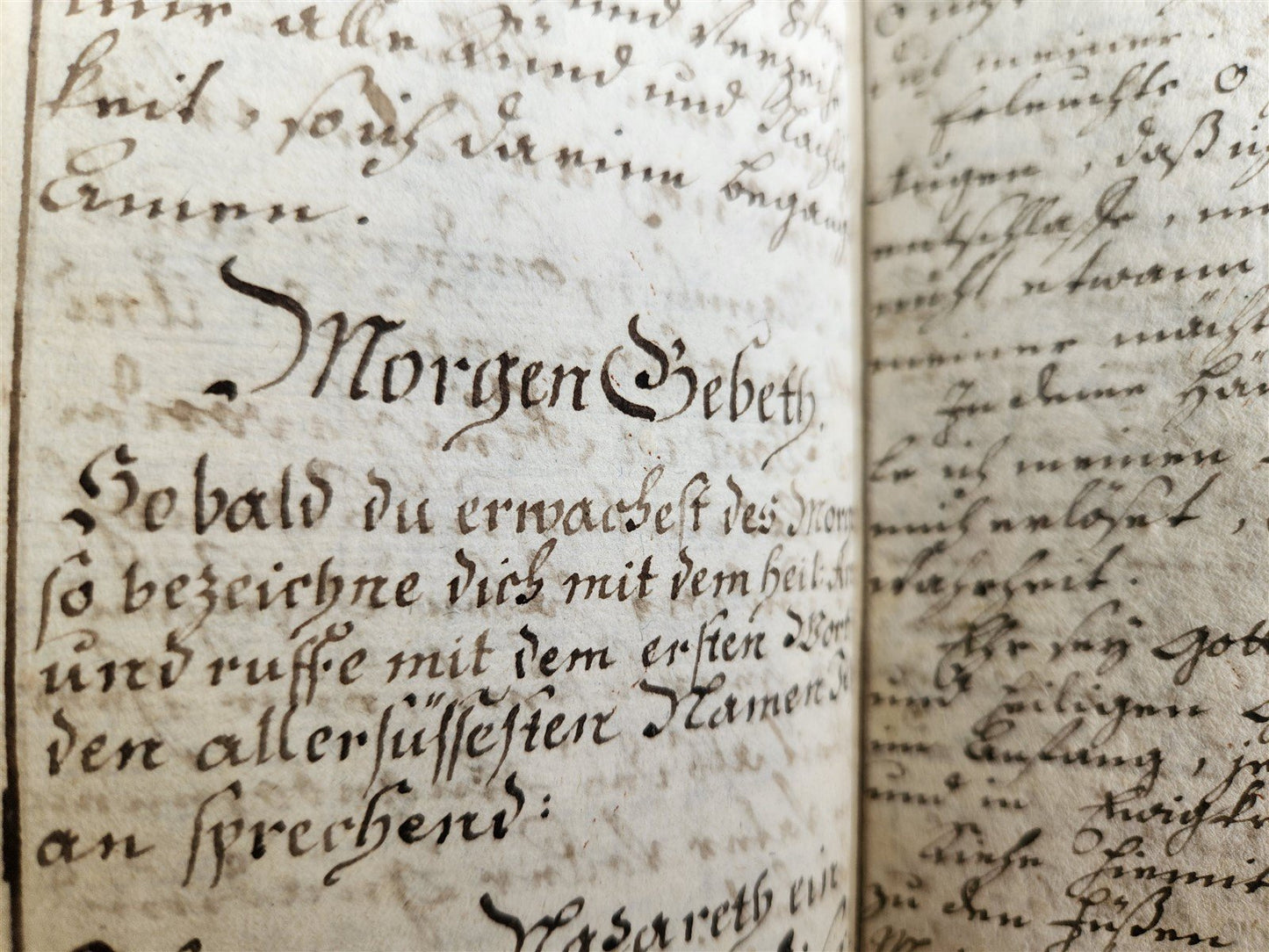 GERMAN antique MANUSCRIPT ILLUSTRATED