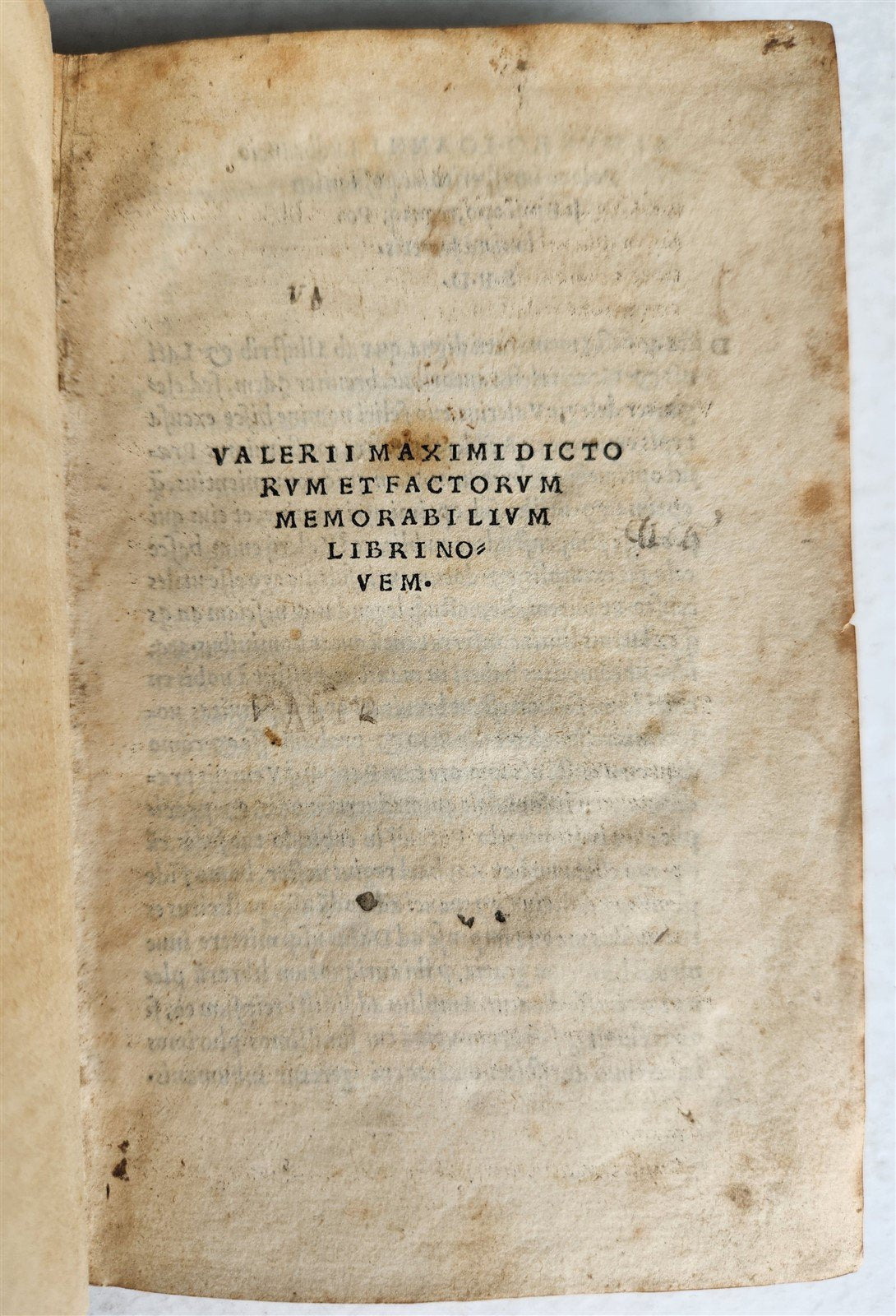 1504 POST-INCUNABULA ALDINE PRESS VALERIUS MAXIMUS antique Dictorum et Factorum