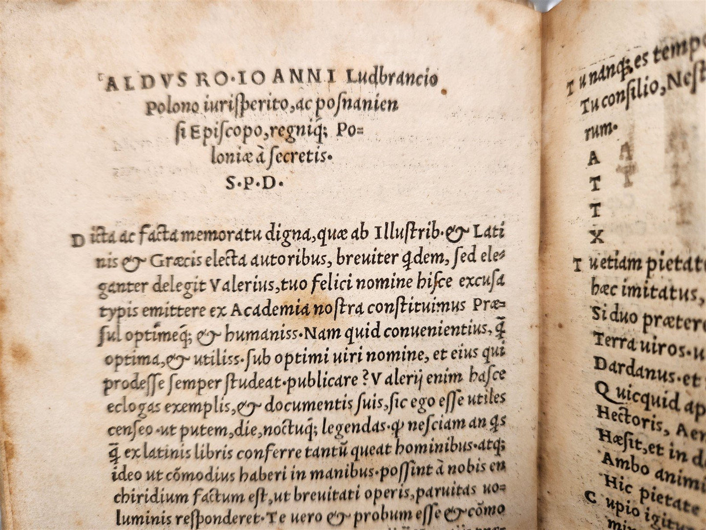 1504 POST-INCUNABULA ALDINE PRESS VALERIUS MAXIMUS antique Dictorum et Factorum