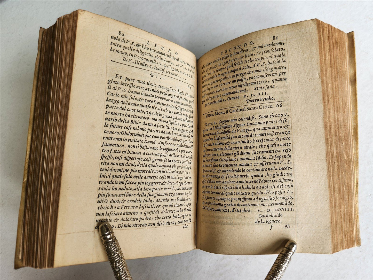 1574 BERNARDINO PINO antique Della nuoua scielta di lettere ALDUS ALDINE PRESS