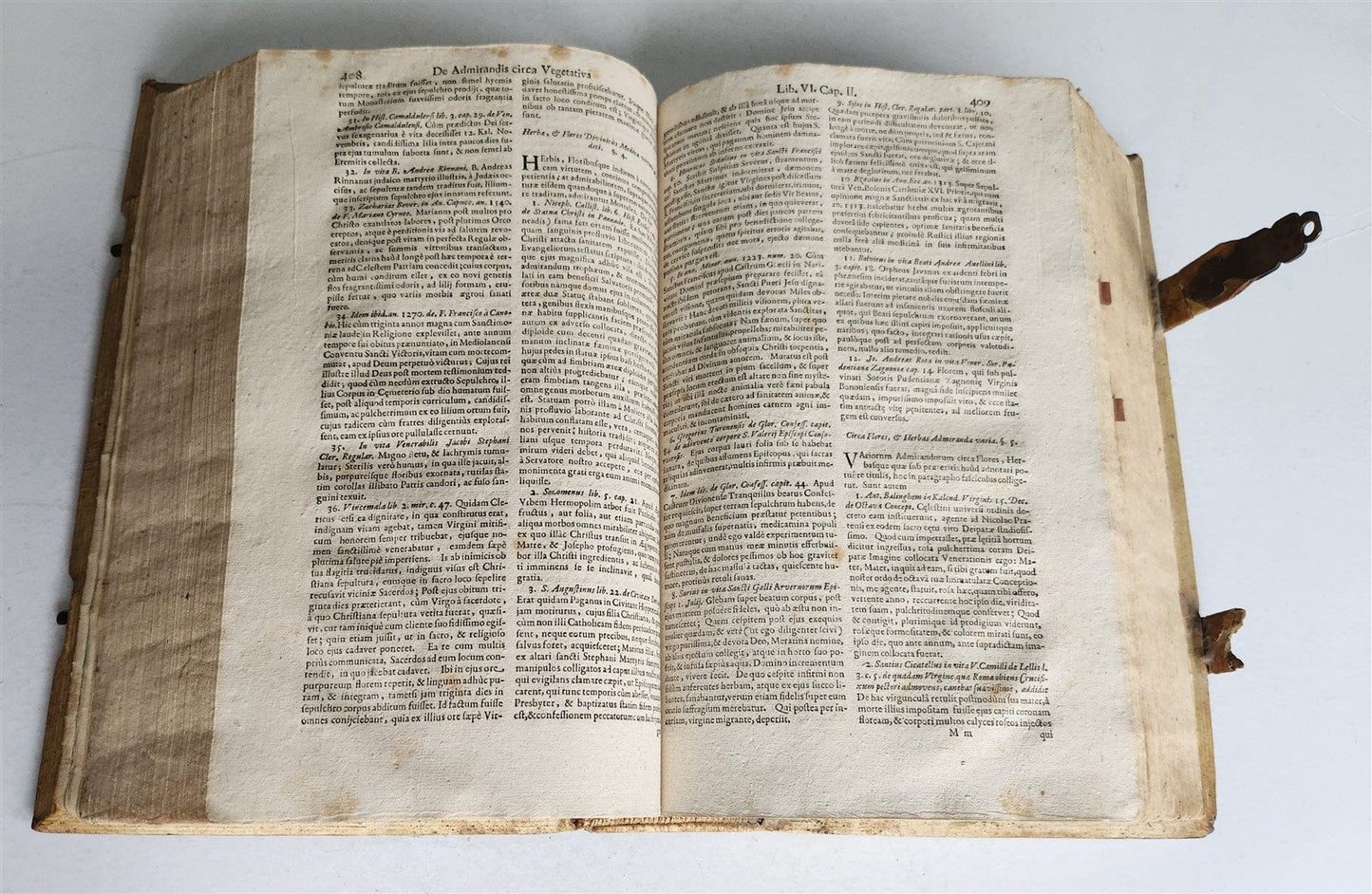 1695 WONDERS of CHRISTIAN WORLD antique PIGSKIN FOLIO ADMIRANDA ORBIS CHRISTIANI