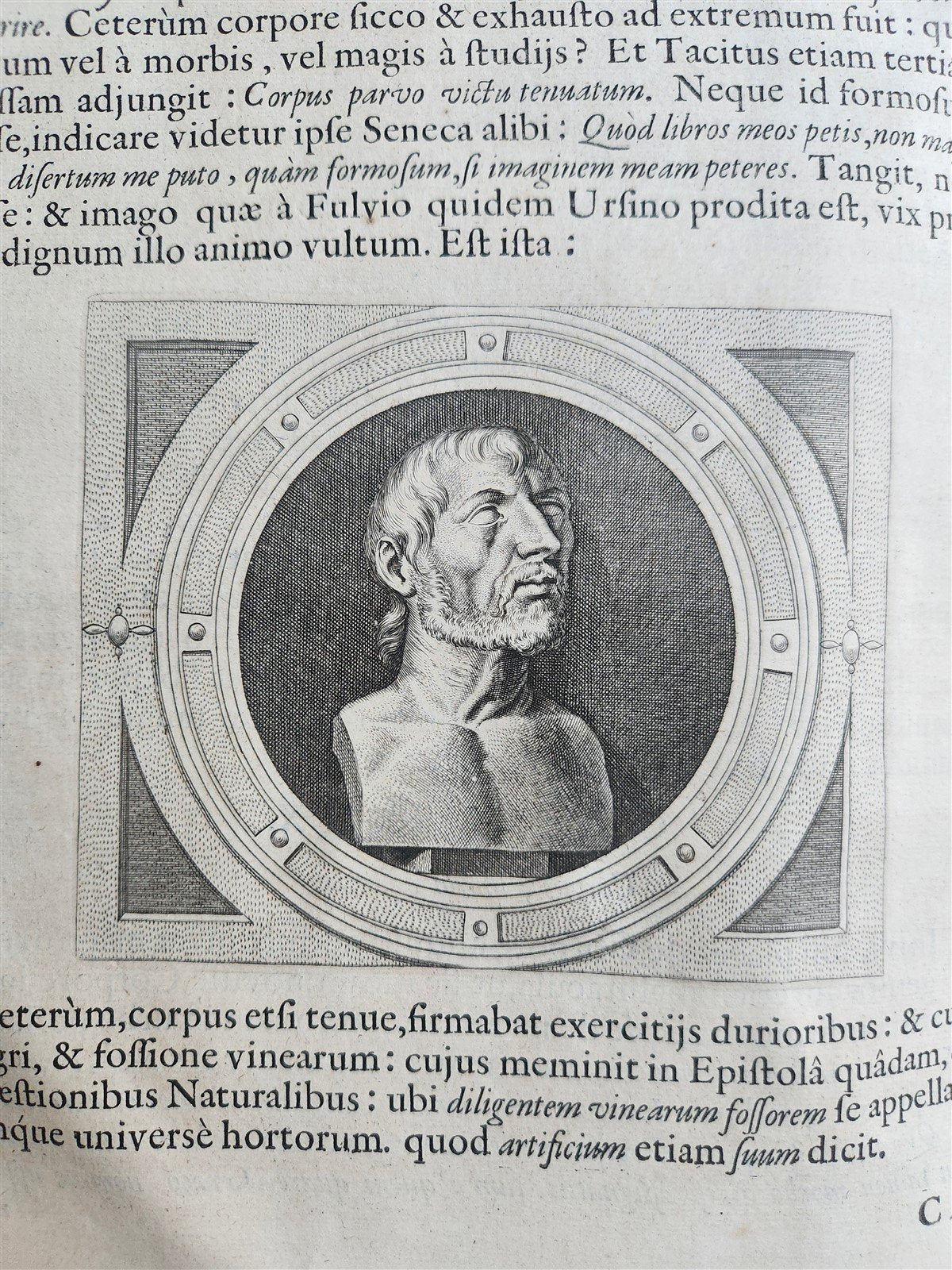 1652 SENECA OPERA w/ Lipsius' commentaries antique ILLUSTRATED LARGE FOLIO