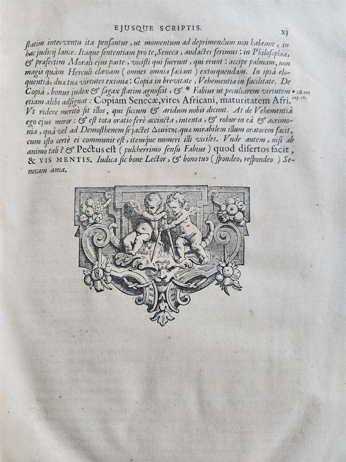 1652 SENECA OPERA w/ Lipsius' commentaries antique ILLUSTRATED LARGE FOLIO