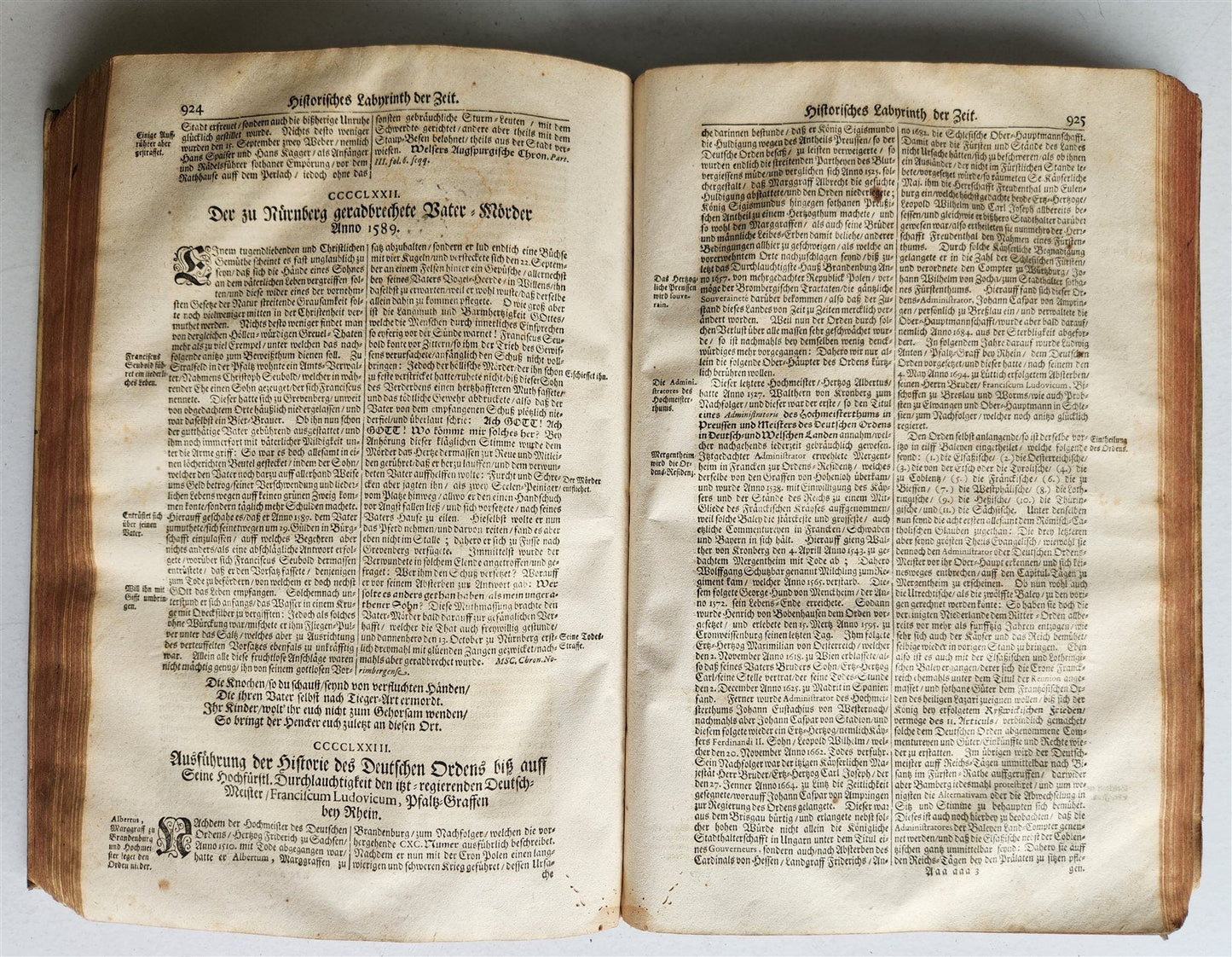 1701 HISTORY of KINGS & GRAND MASTERS of TEUTONIC ORDER antique FOLIO