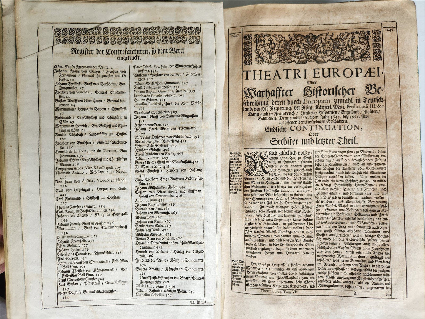 1663 EUROPEAN HISTORY ILLUSTRATED w/ OVER 80 ENGRAVINGS antique VELLUM FOLIO