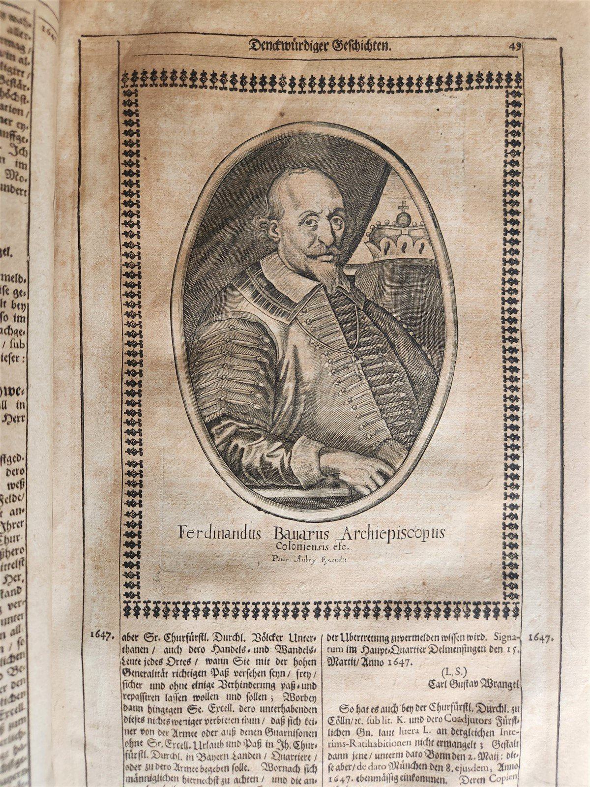 1663 EUROPEAN HISTORY ILLUSTRATED w/ OVER 80 ENGRAVINGS antique VELLUM FOLIO