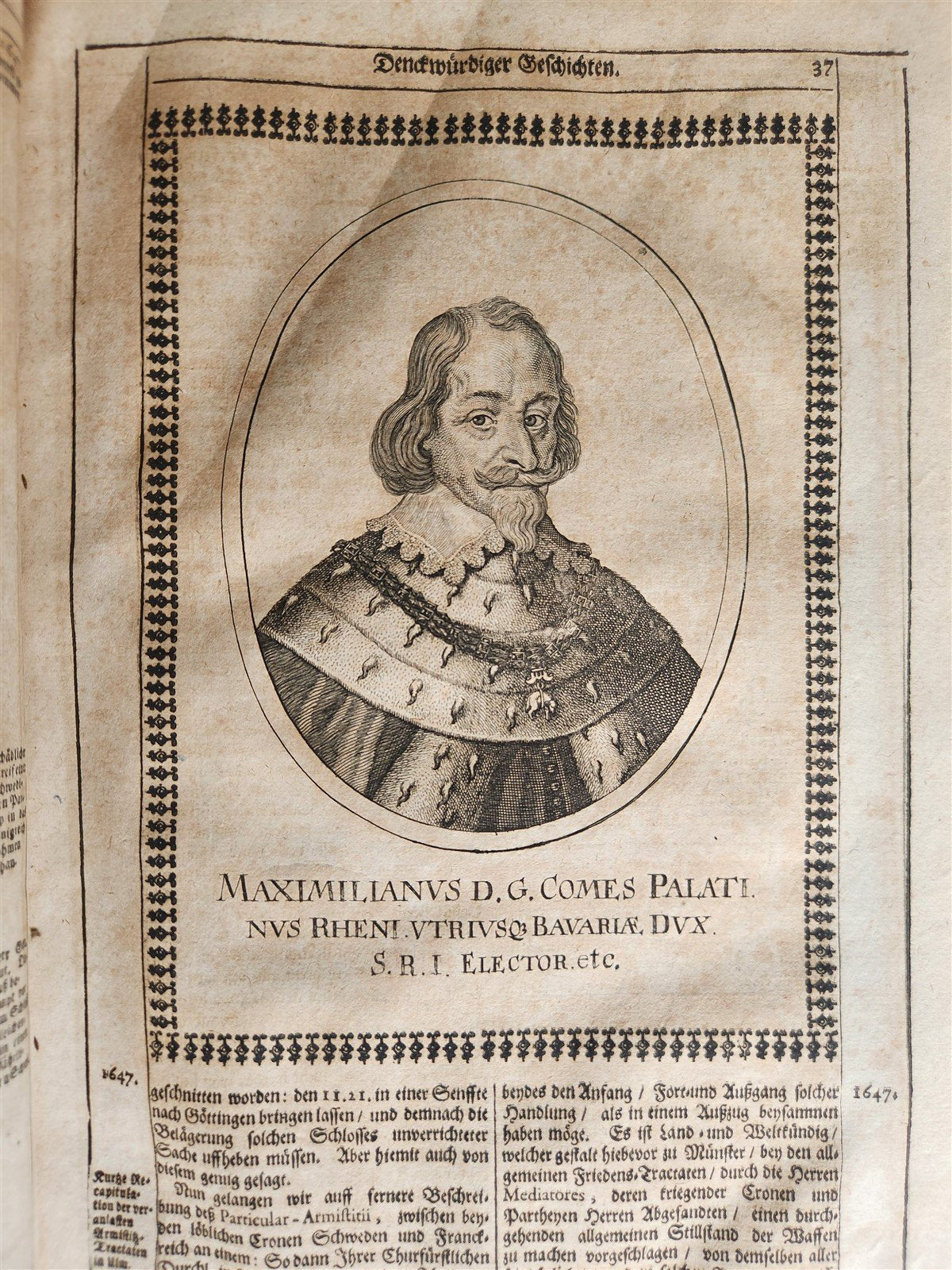 1663 EUROPEAN HISTORY ILLUSTRATED w/ OVER 80 ENGRAVINGS antique VELLUM FOLIO