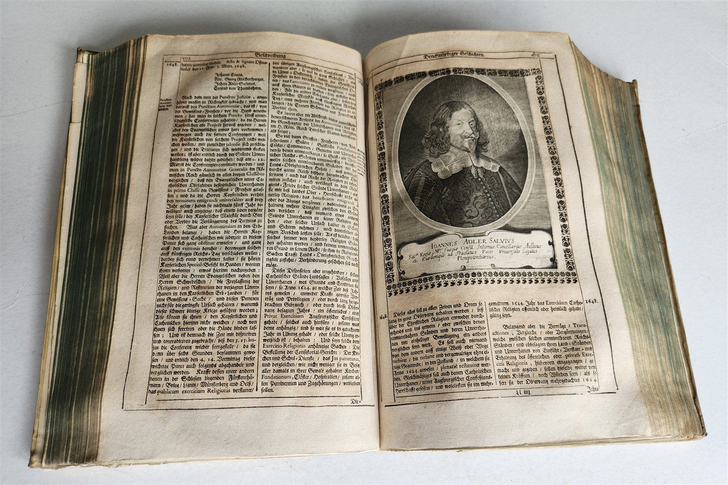 1663 EUROPEAN HISTORY ILLUSTRATED w/ OVER 80 ENGRAVINGS antique VELLUM FOLIO