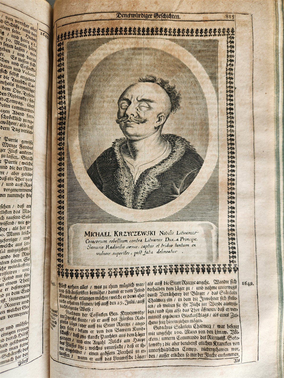 1663 EUROPEAN HISTORY ILLUSTRATED w/ OVER 80 ENGRAVINGS antique VELLUM FOLIO