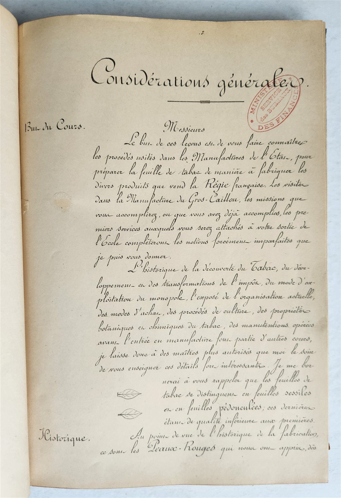 1893 TOBACCO FABRICATION COURSE antique FRENCH MANUSCRIPT COLLOTYPE illustrated