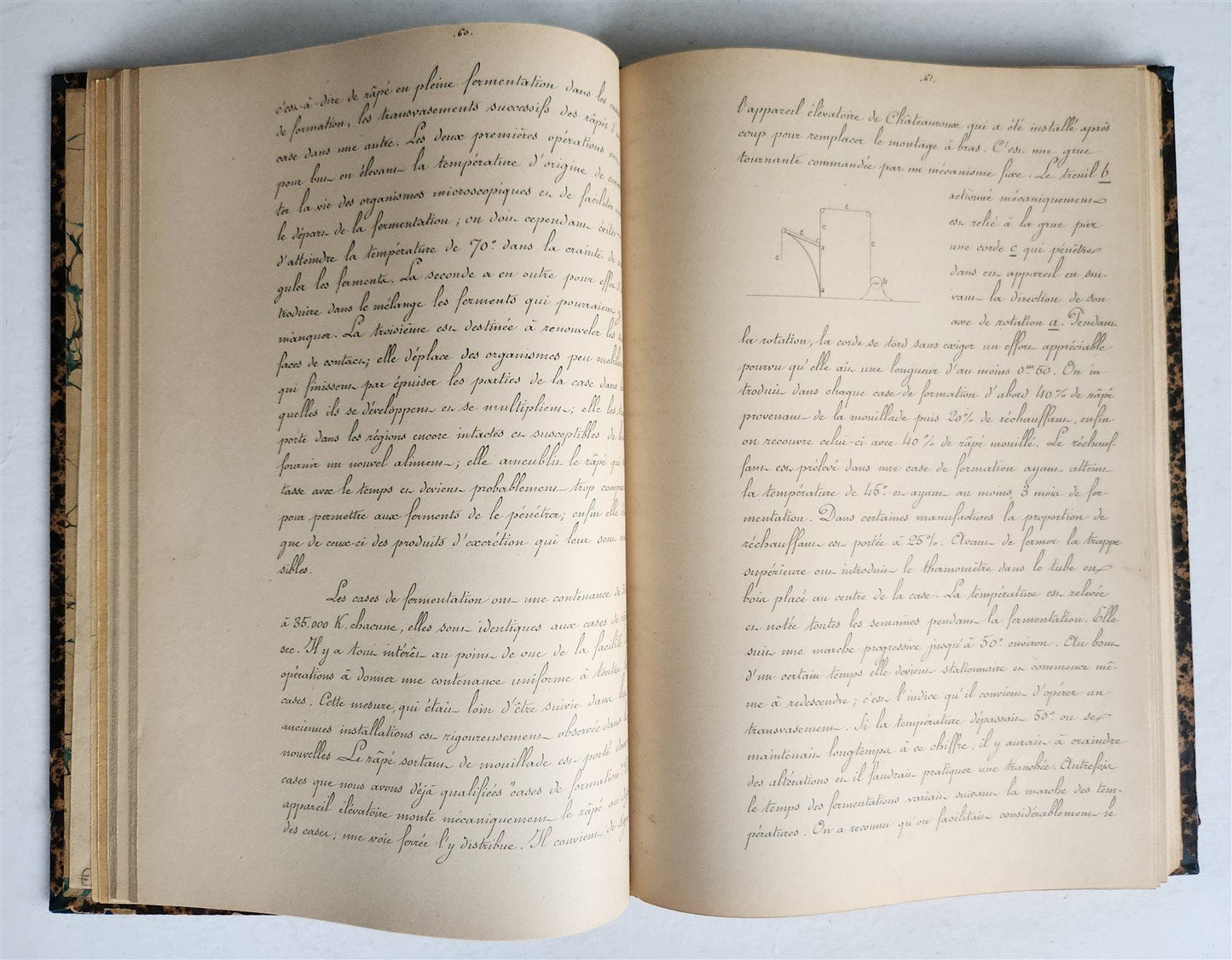 1893 TOBACCO FABRICATION COURSE antique FRENCH MANUSCRIPT COLLOTYPE illustrated