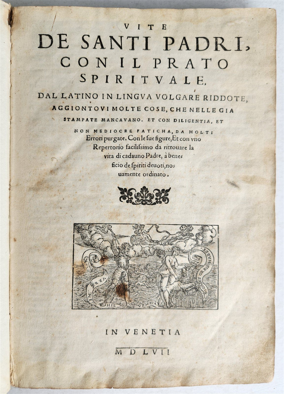 1557 LIVES of SAINTS ILLUSTRATED antique in ITALIAN scarce 16th CENTURY